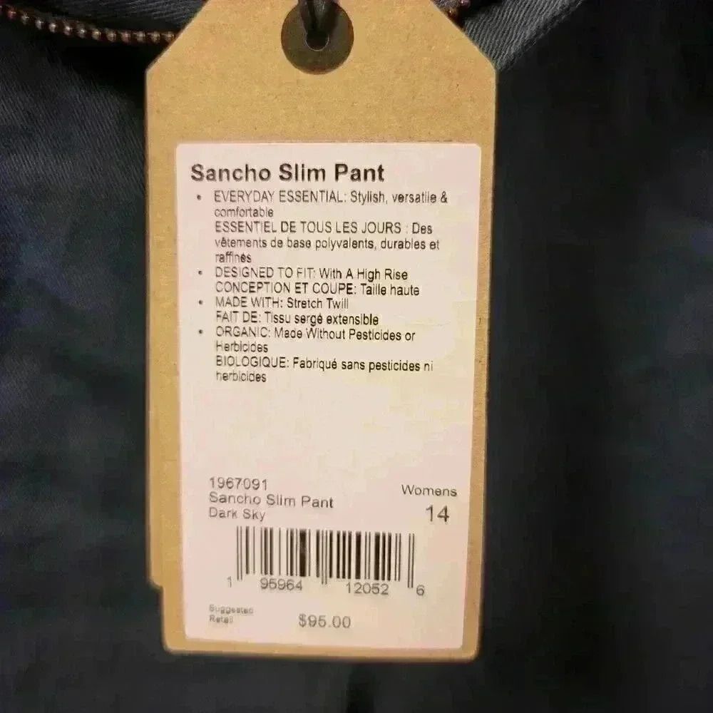 Prana DarkĀ Blue Sancho SlimāPants Sizeā14 - Picture 11 of 13